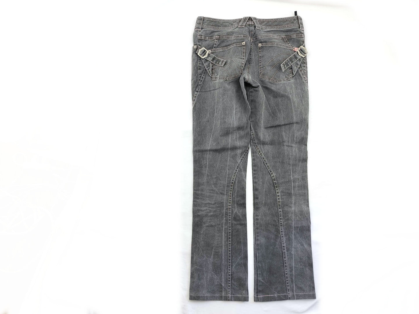 Dior Christian Dior Denim Pants, Galliano Period, Logo Buckle Pants