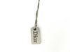 Dior necklace logo silver necklace