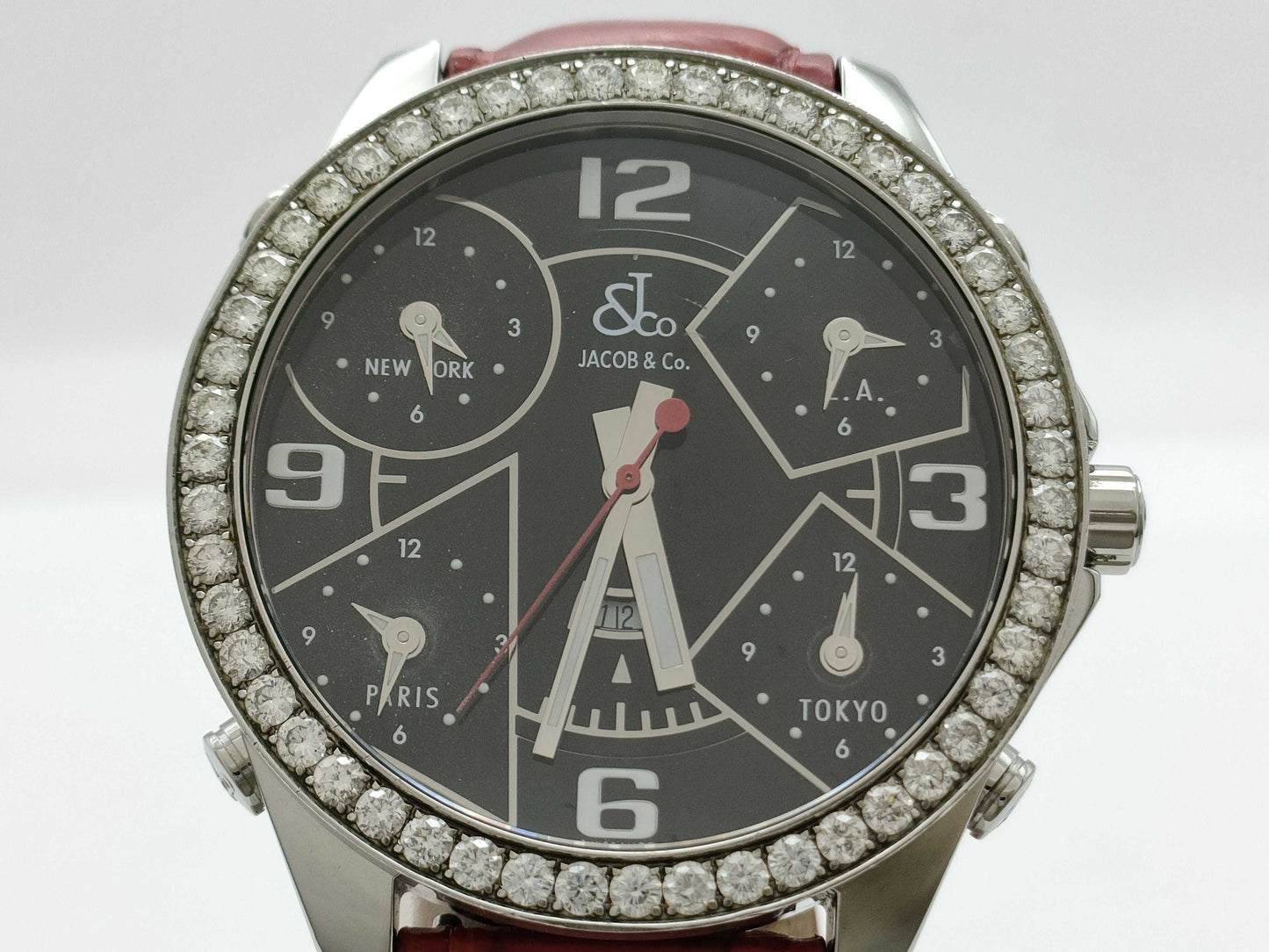 Jacob & Co. Jacob Five Time Zone S5633 Quartz TOKYO Immovable Men's Watch