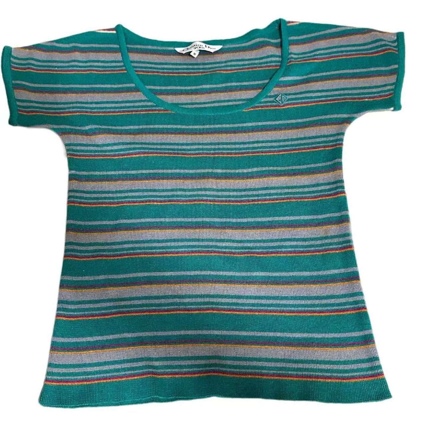 Dior Christian Dior Striped Knit Tops M