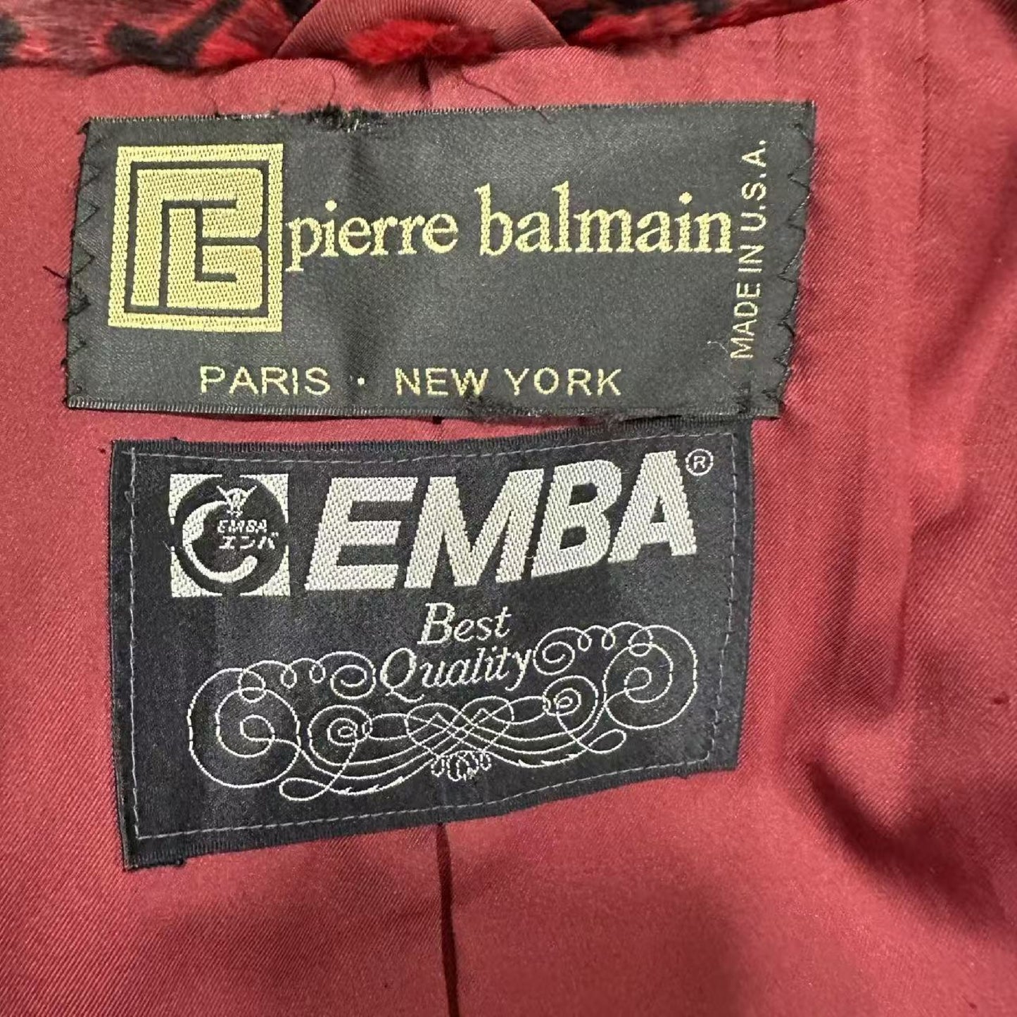 PIERRE BALMAIN EMBA 11 fur coat