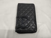 CHANEL Cambon Zippy Organizer Black x Black Wallet