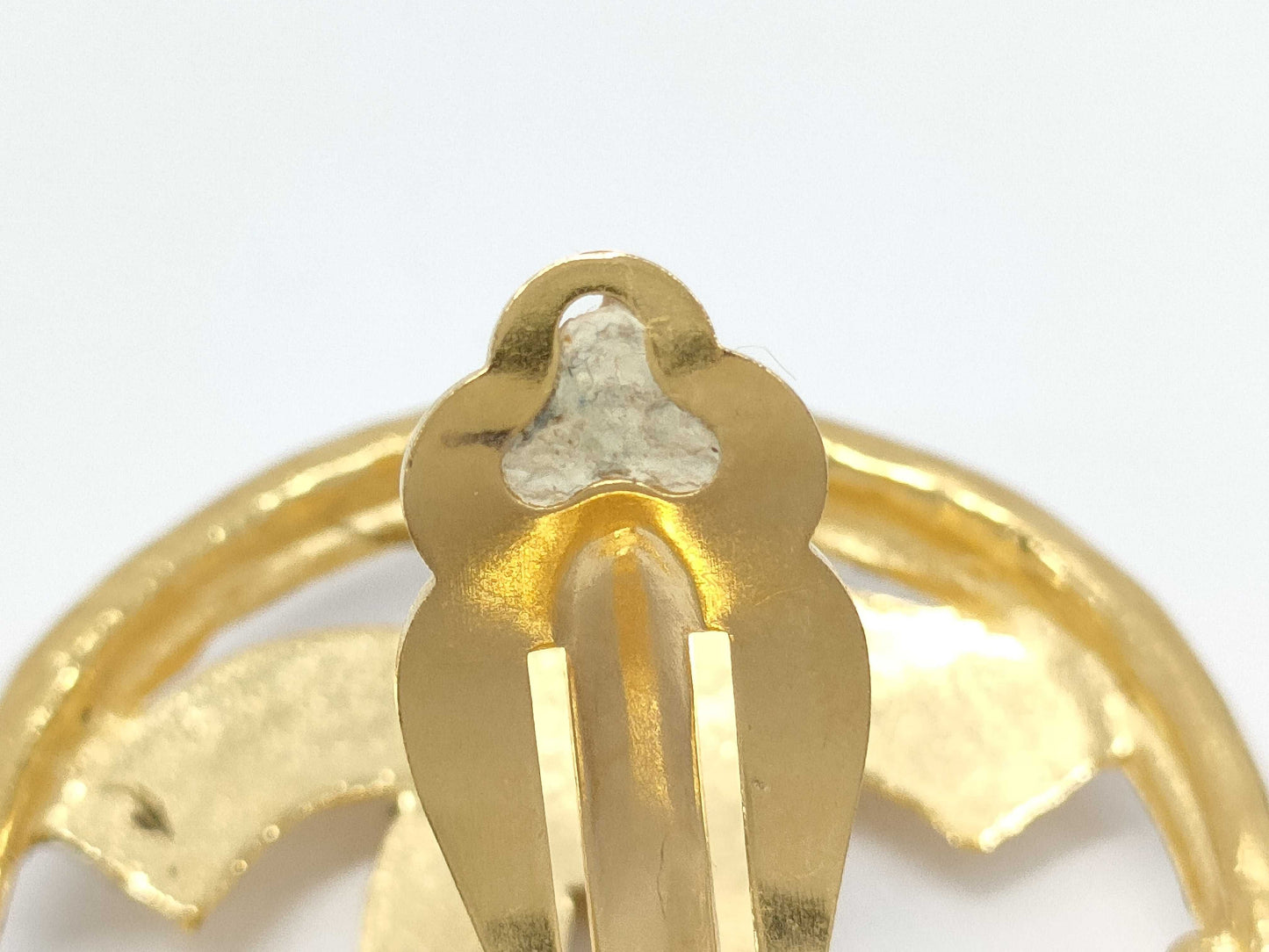 CHANEL GP Vintage Coco Mark Gold Earrings 30.9g