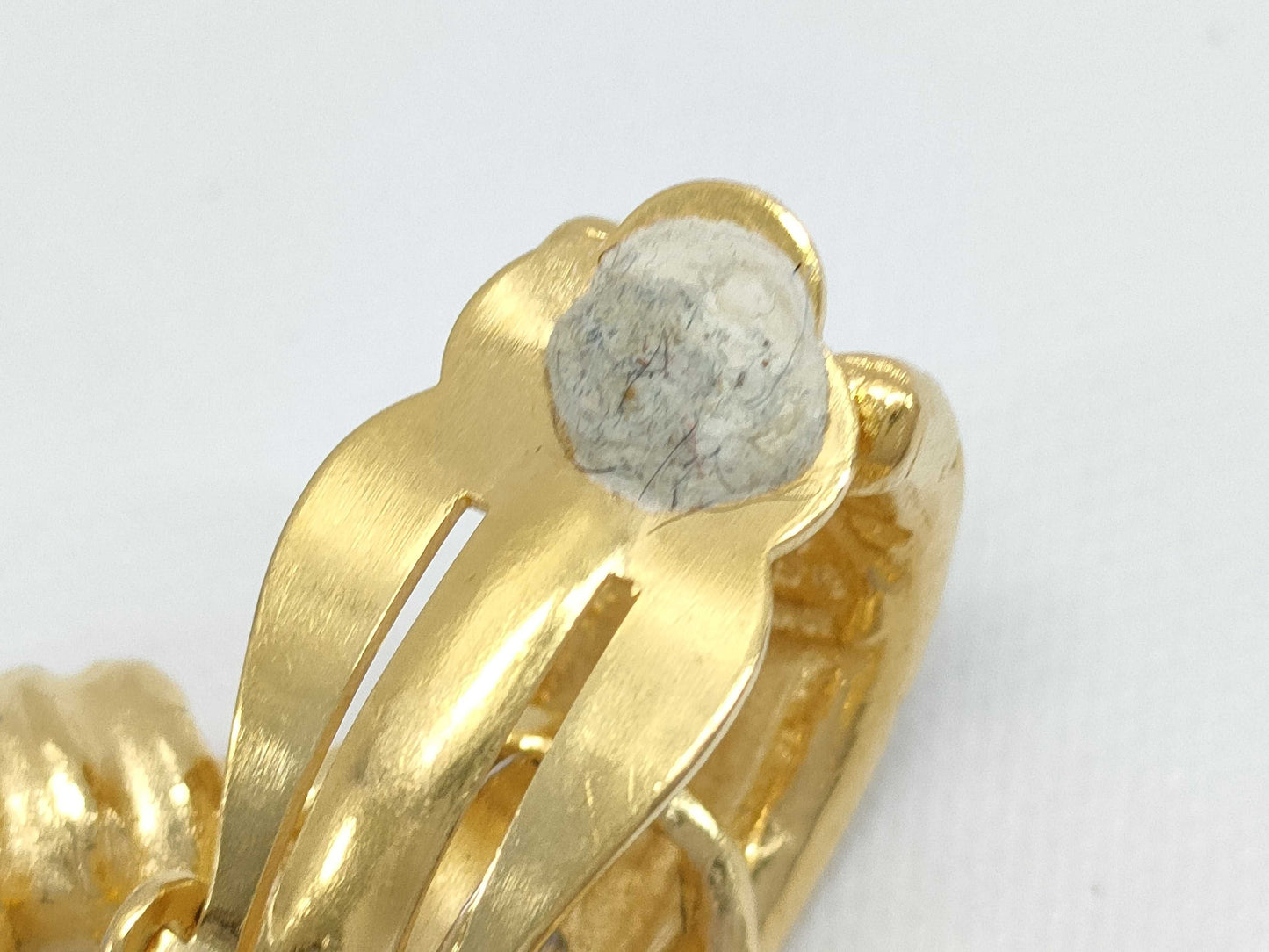 CHANEL GP Vintage Coco Mark Gold Earrings 30.9g
