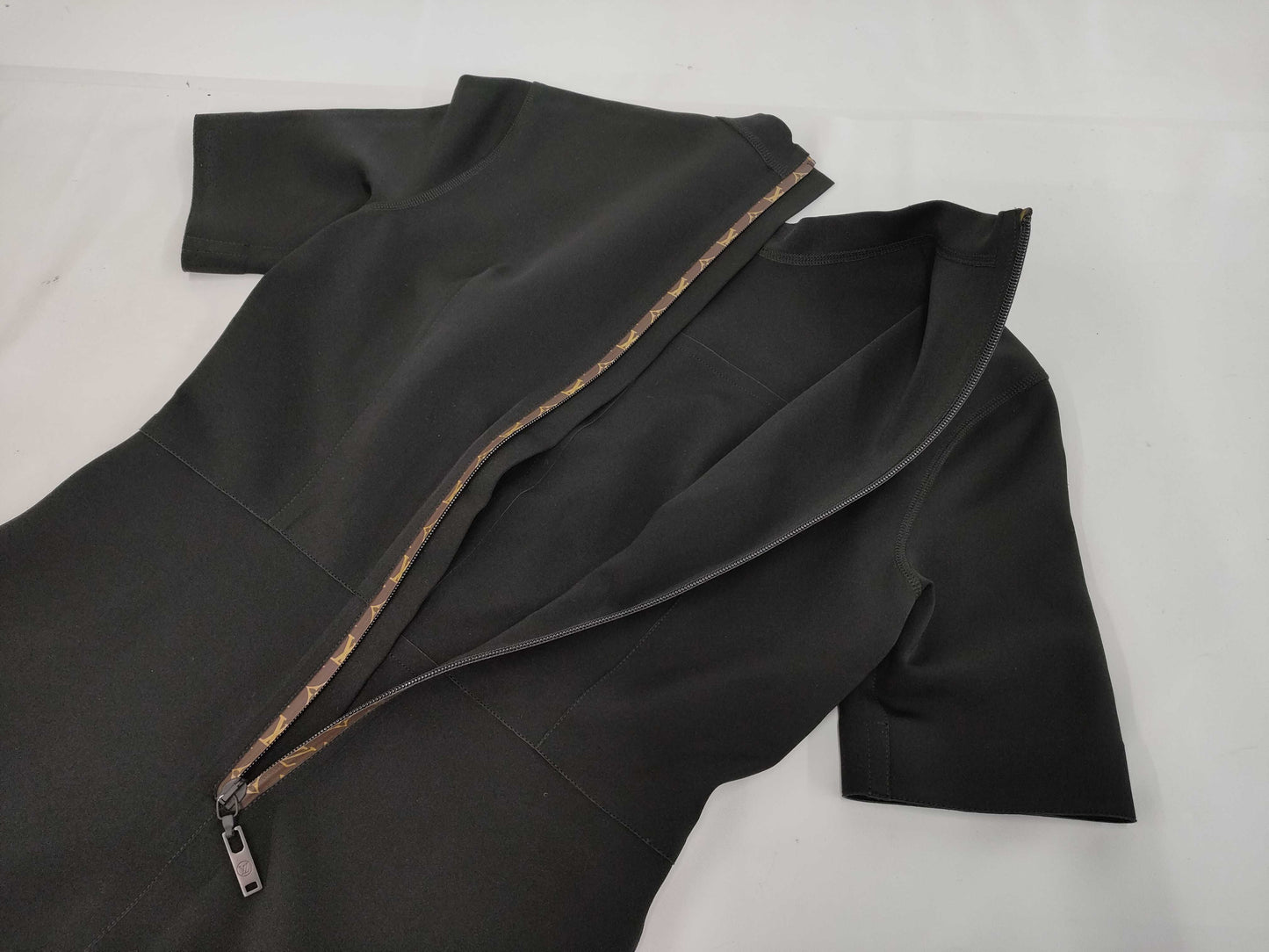 LOUIS VUITTON Monogram Zip 38 Dress