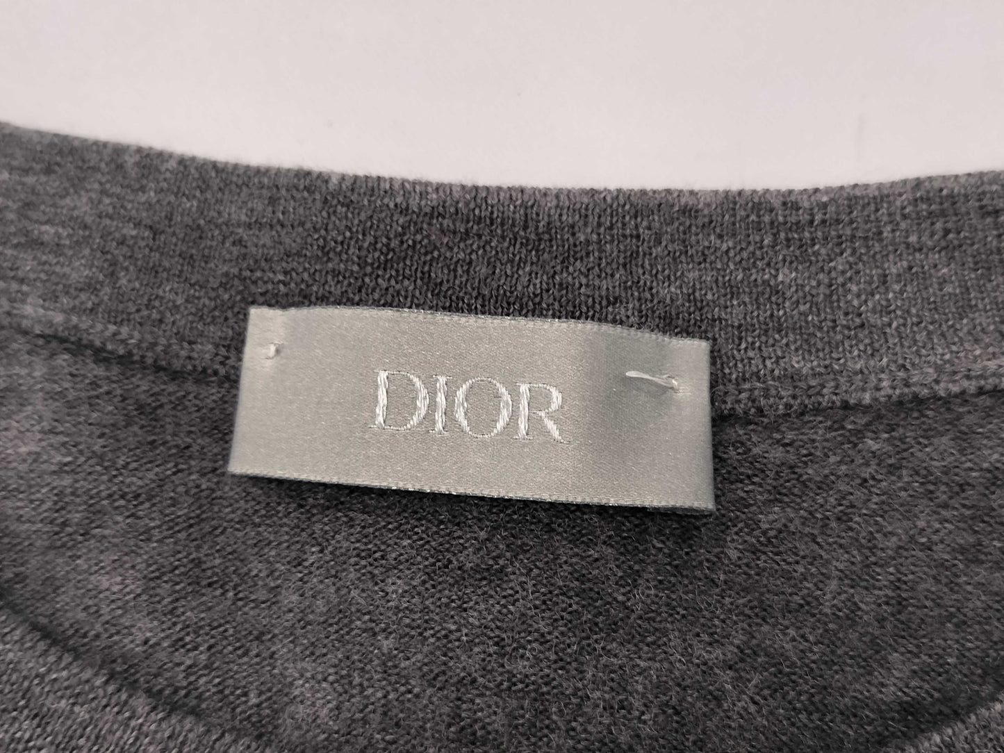 Dior Visitor Patch Crew Neck Knit Top, Size S