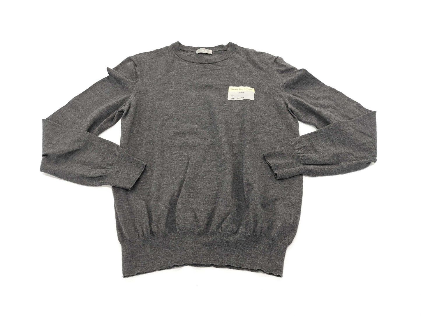 Dior Visitor Patch Crew Neck Knit Top, Size S