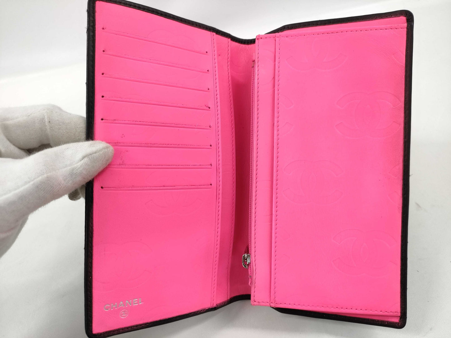 CHANEL Cambon Line Long Wallet with Coco Mark