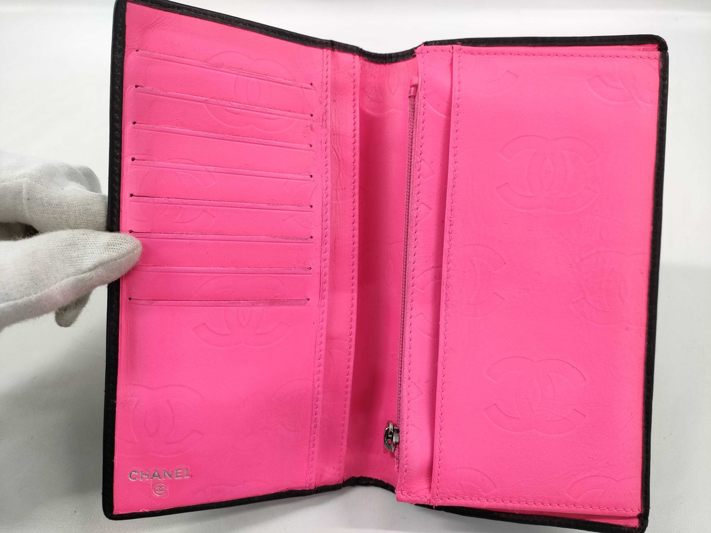 CHANEL Cambon Line Long Wallet with Coco Mark
