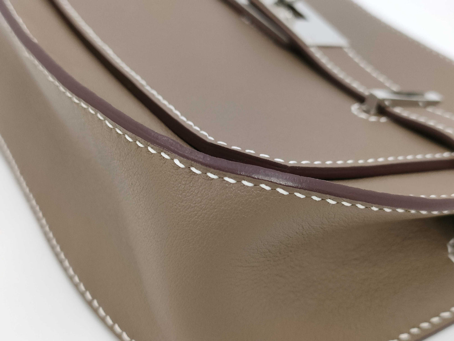 HERMES/Shoulder Bag/Gypsiere Mini/Evercolor/Etoupe/W Stamped Shoulder Bag