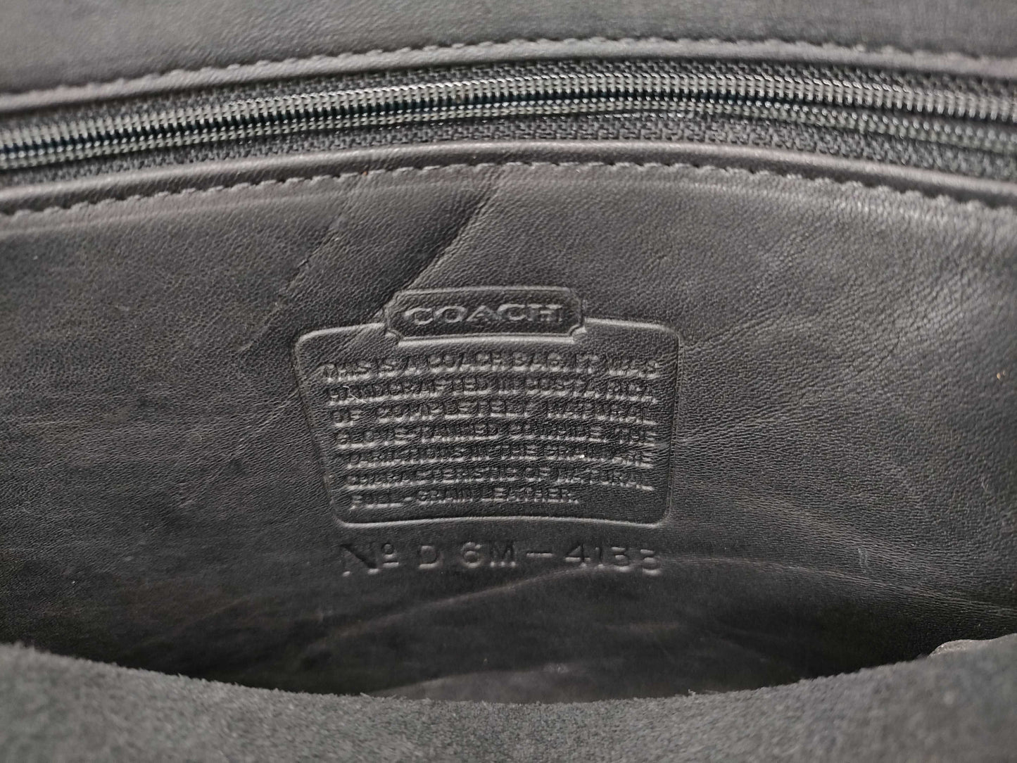 COACH Old Coach Mini Tote Bag 4133 Made in Costa Rica with Glove-Tanned Leather in Black