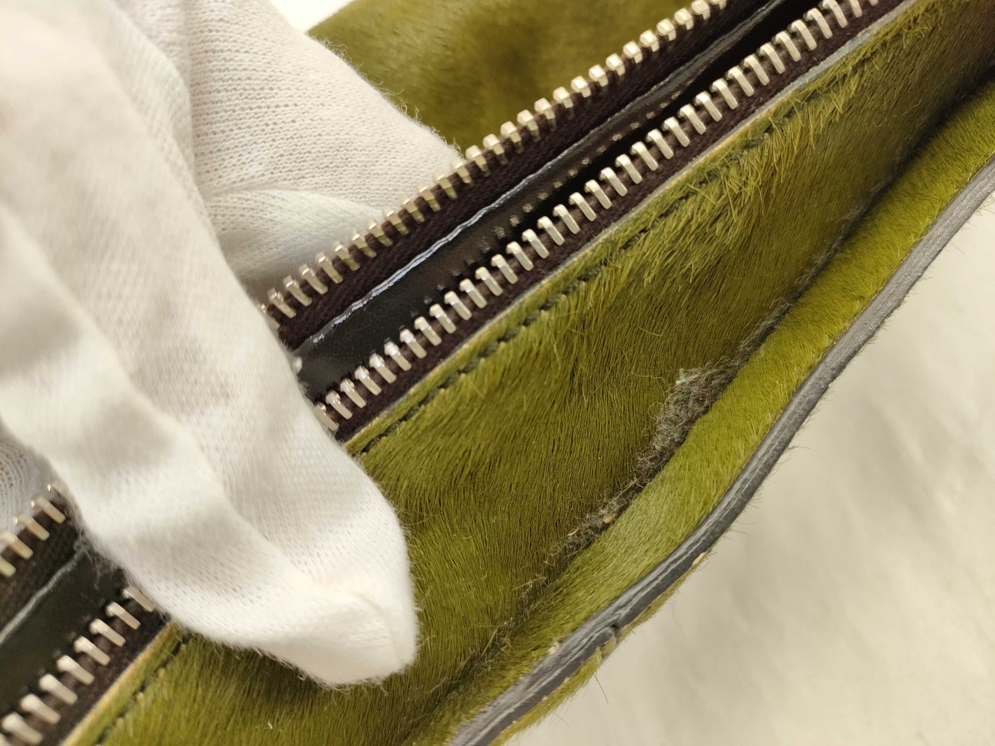 TODS Tod's/One-shoulder bag/Pony/Green Shoulder bag