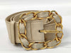 CHANEL CHANEL Belt 70/28 Gold Beige Belt