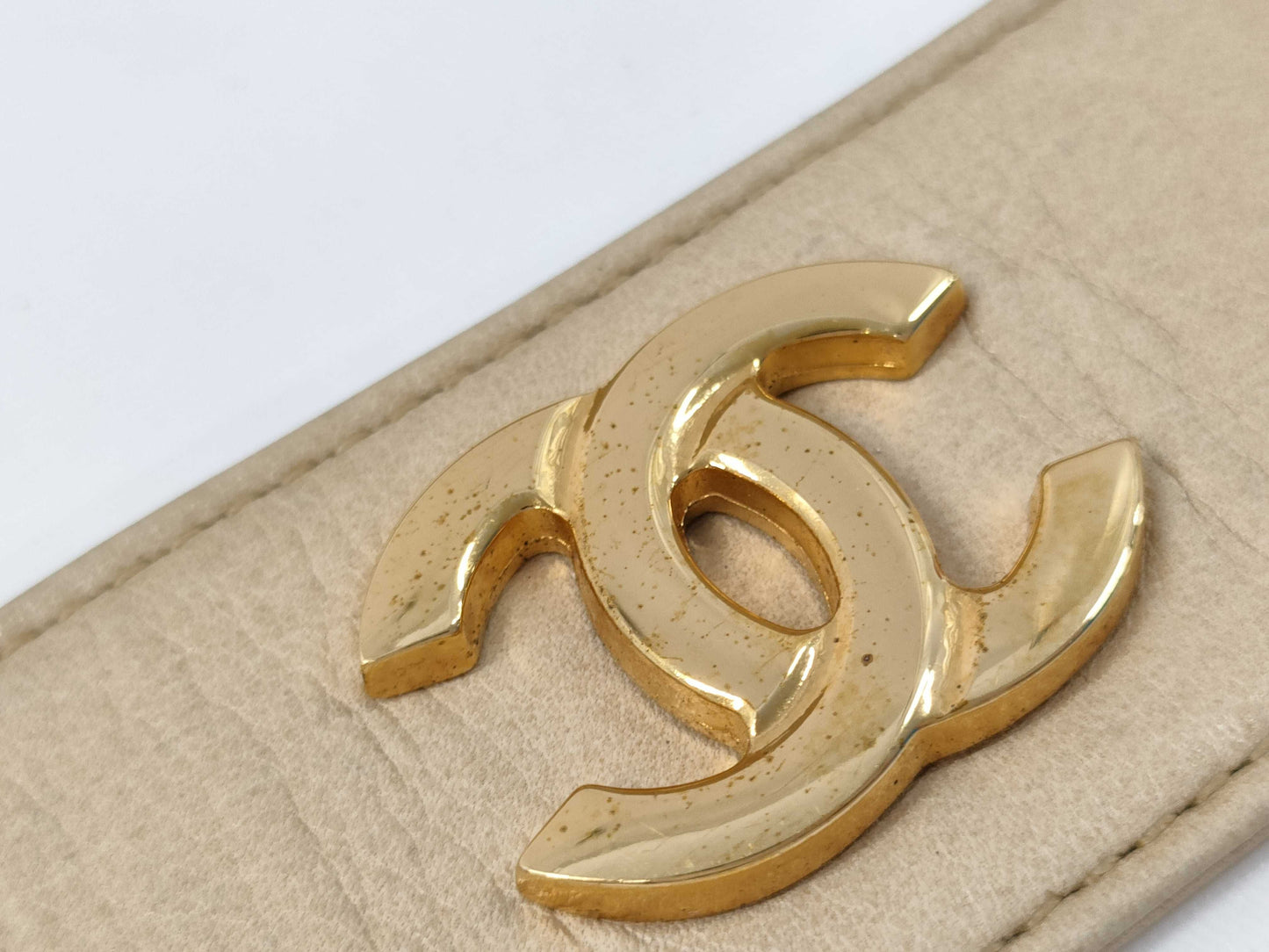 CHANEL CHANEL Belt 70/28 Gold Beige Belt