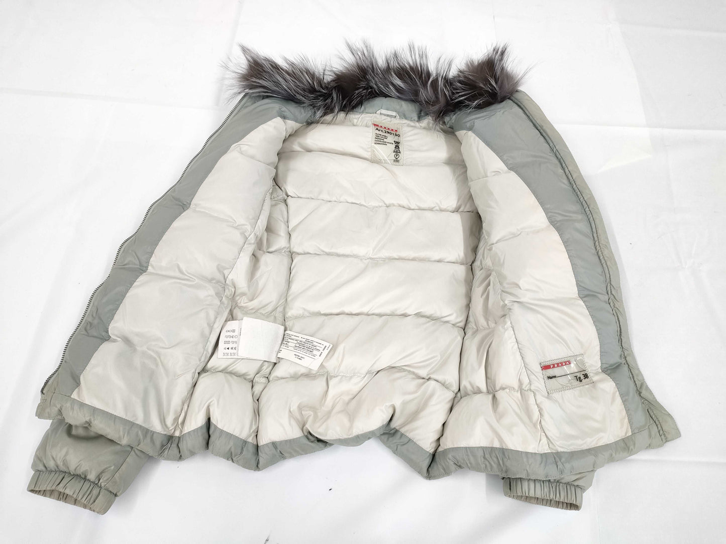 PRADA PRADA Prada Triangle Plate Down Jacket Size 38 Jacket