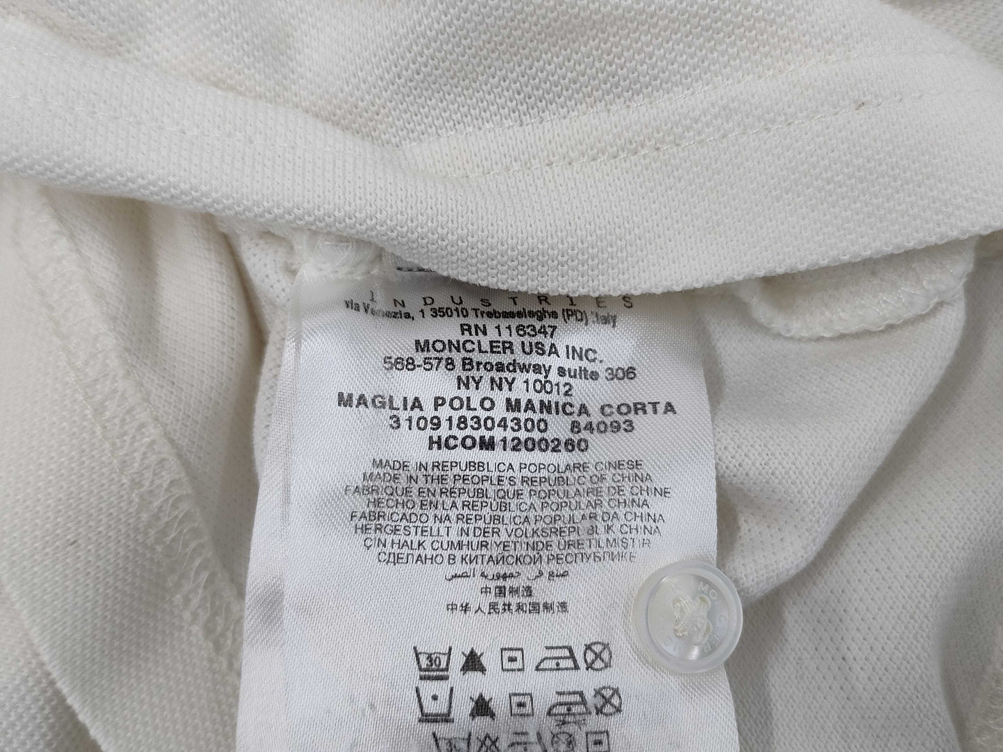MONCLER MONCLER Moncler Logo Polo Shirt M T-shirt