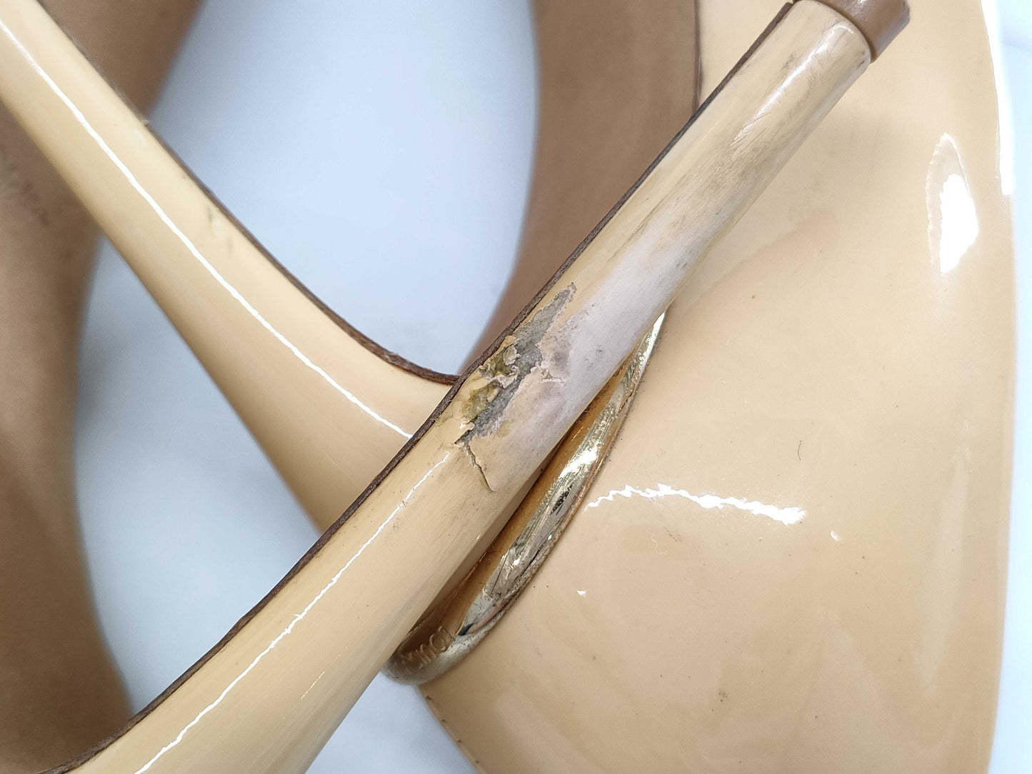 LOUIS VUITTON LOUIS VUITTON Louis Vuitton Back Logo Heel Pumps Size 35 1/2