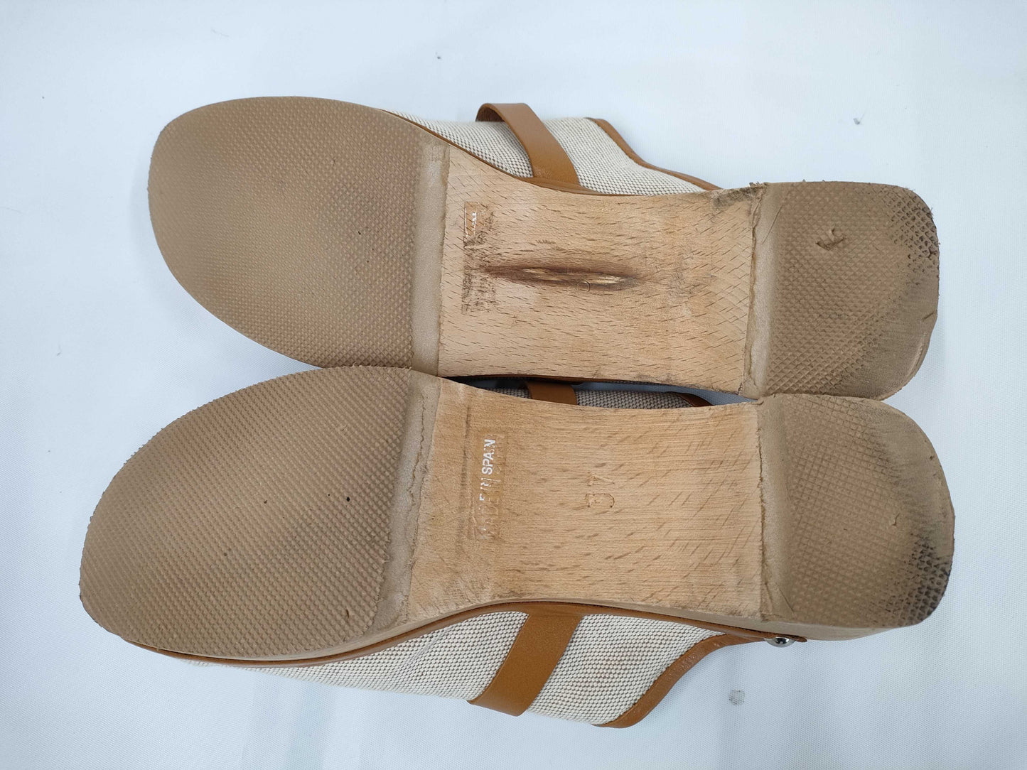HERMES HERMES Wood Mule Sabo Sandals Size 37 Sandals