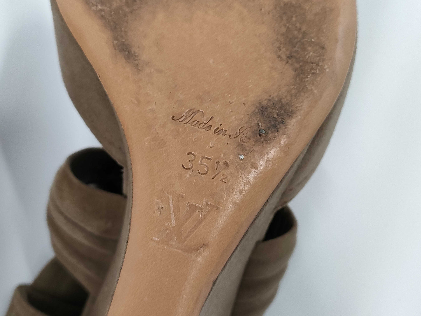 LOUIS VUITTON LOUIS VUITTON Louis Vuitton heel sandals size 35 1/2 sandals