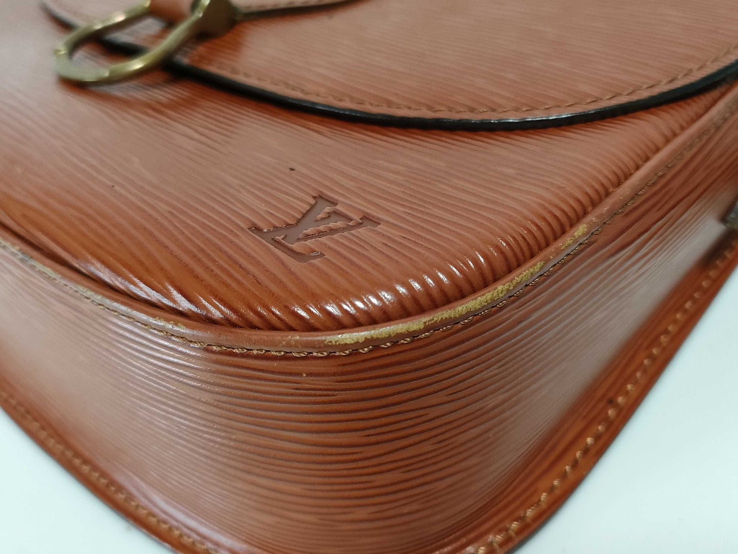 LOUIS VUITTON M52193 Epi Leather Brown Shoulder Bag