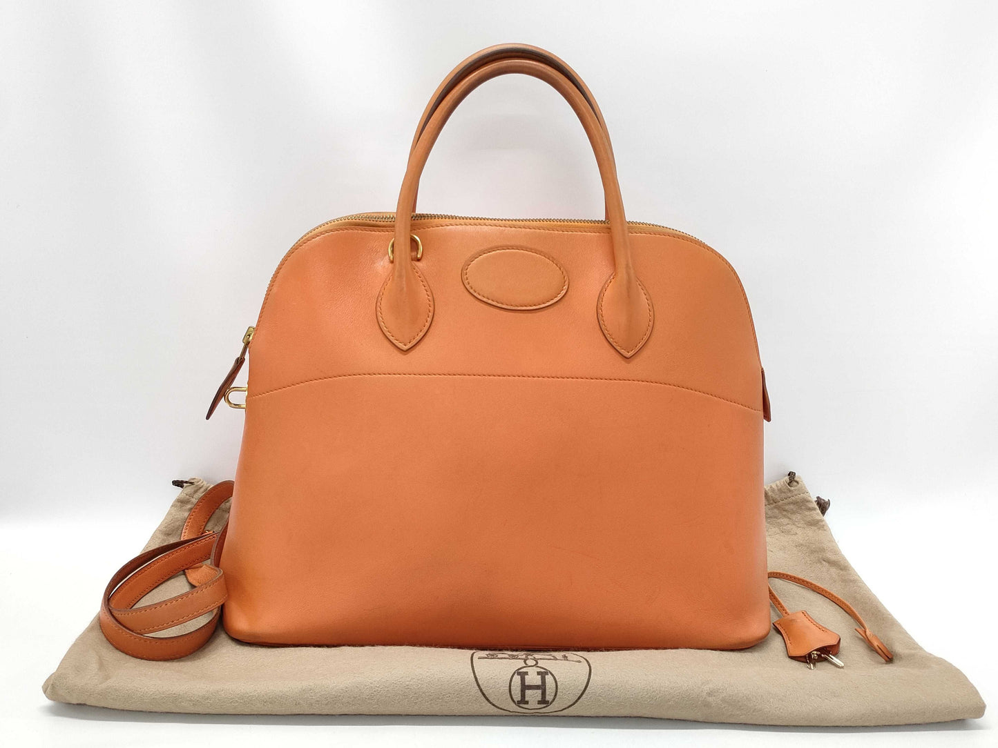 HERMES Bolide □B Handbag Dust Bag Strap Cloche Key Handbag