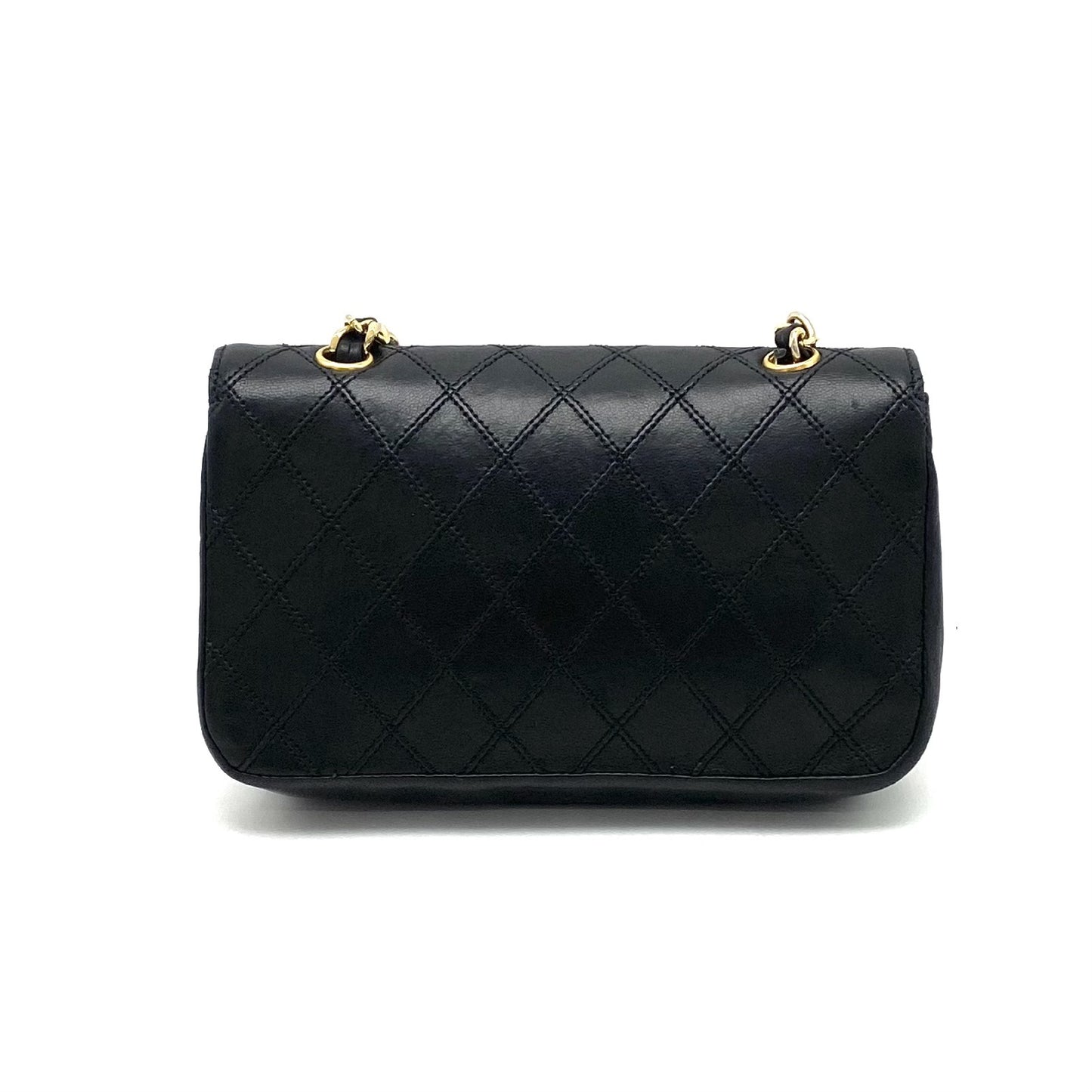 CHANEL CHANEL Bicolor Push Lock Large Coco Mark Leather Chain Shoulder Bag