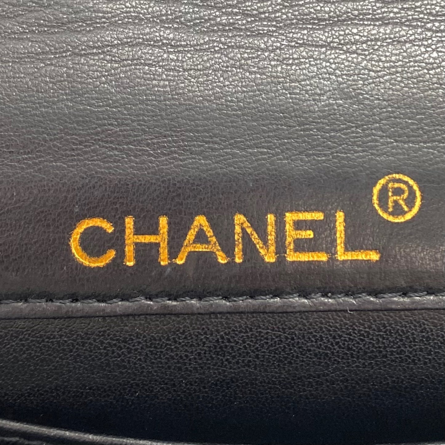 CHANEL CHANEL Bicolor Push Lock Large Coco Mark Leather Chain Shoulder Bag