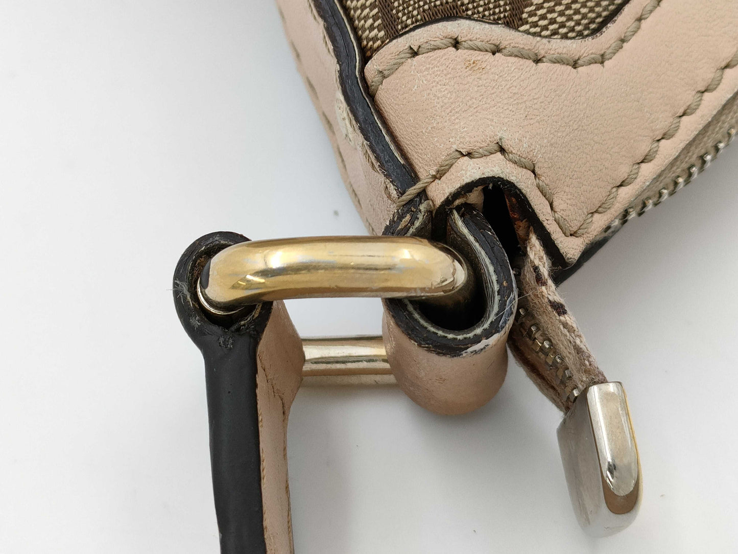 GUCCI GG Canvas Ophidia Leather x Canvas 257084 Handbag
