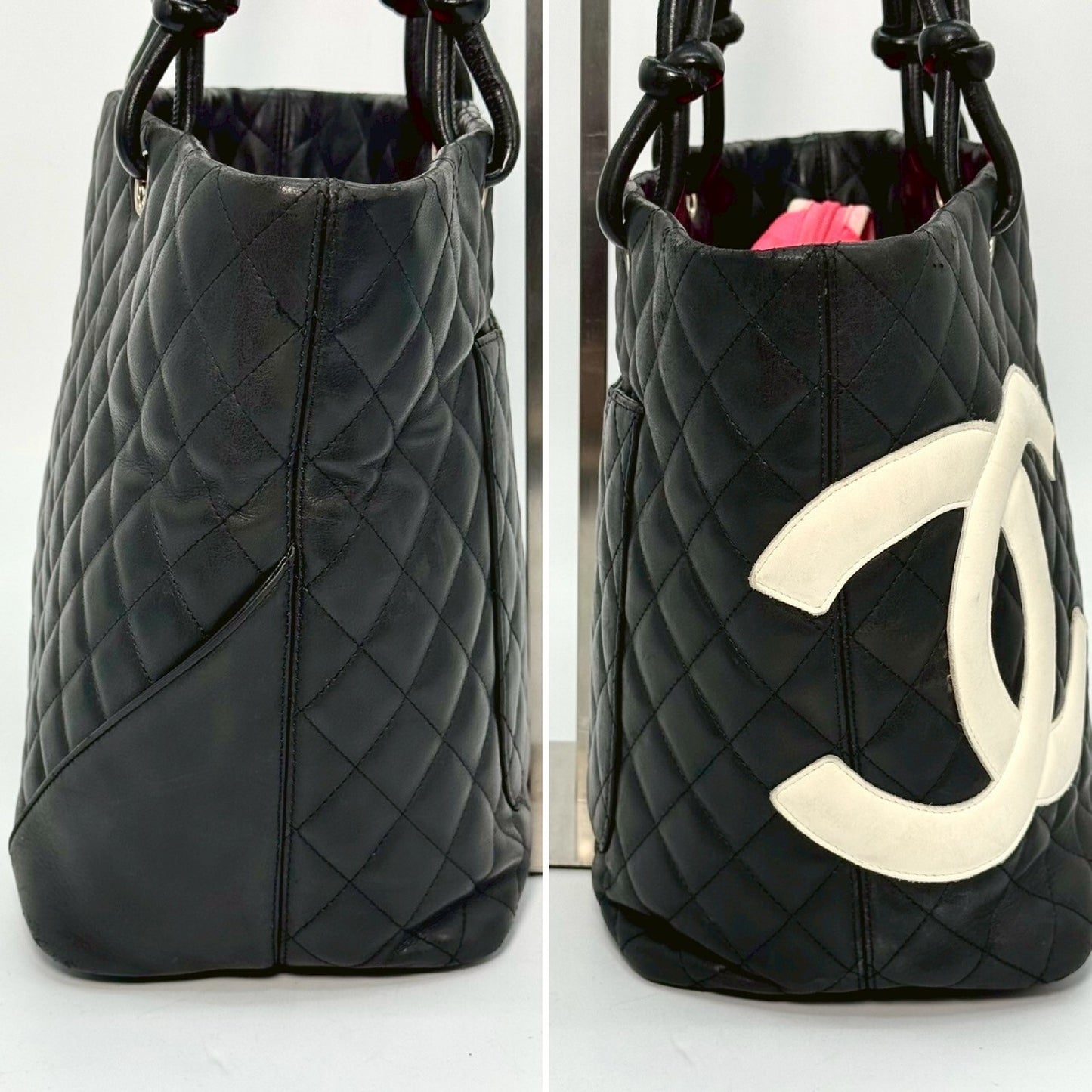 CHANEL Cambon Large Tote Bag, Black, No Serial Number Seal