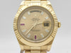 ROLEX Day-Date 218238BG 0P4854D4 2P Ruby Champagne Dial Men's Watch