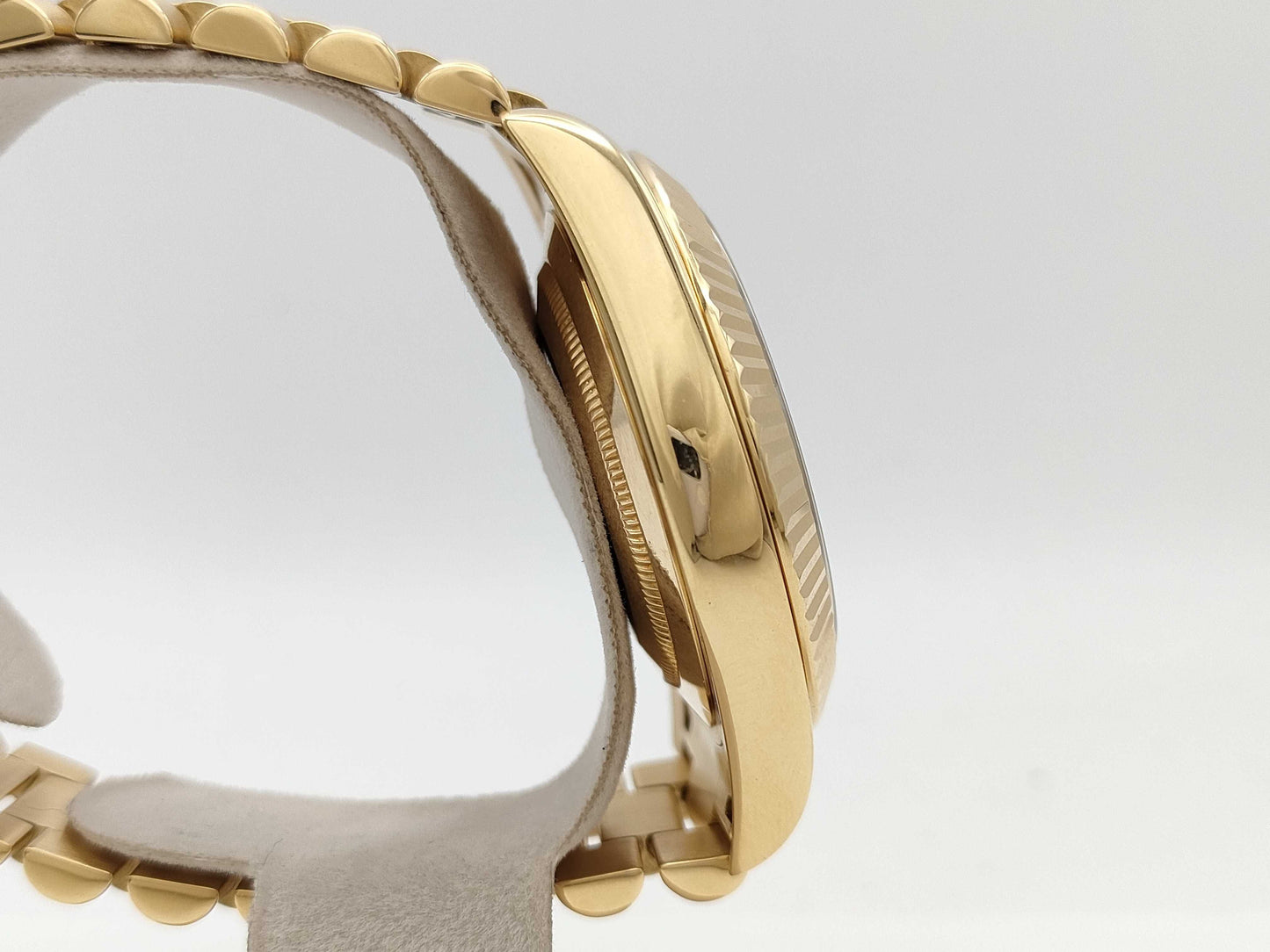 ROLEX Day-Date 218238BG 0P4854D4 2P Ruby Champagne Dial Men's Watch