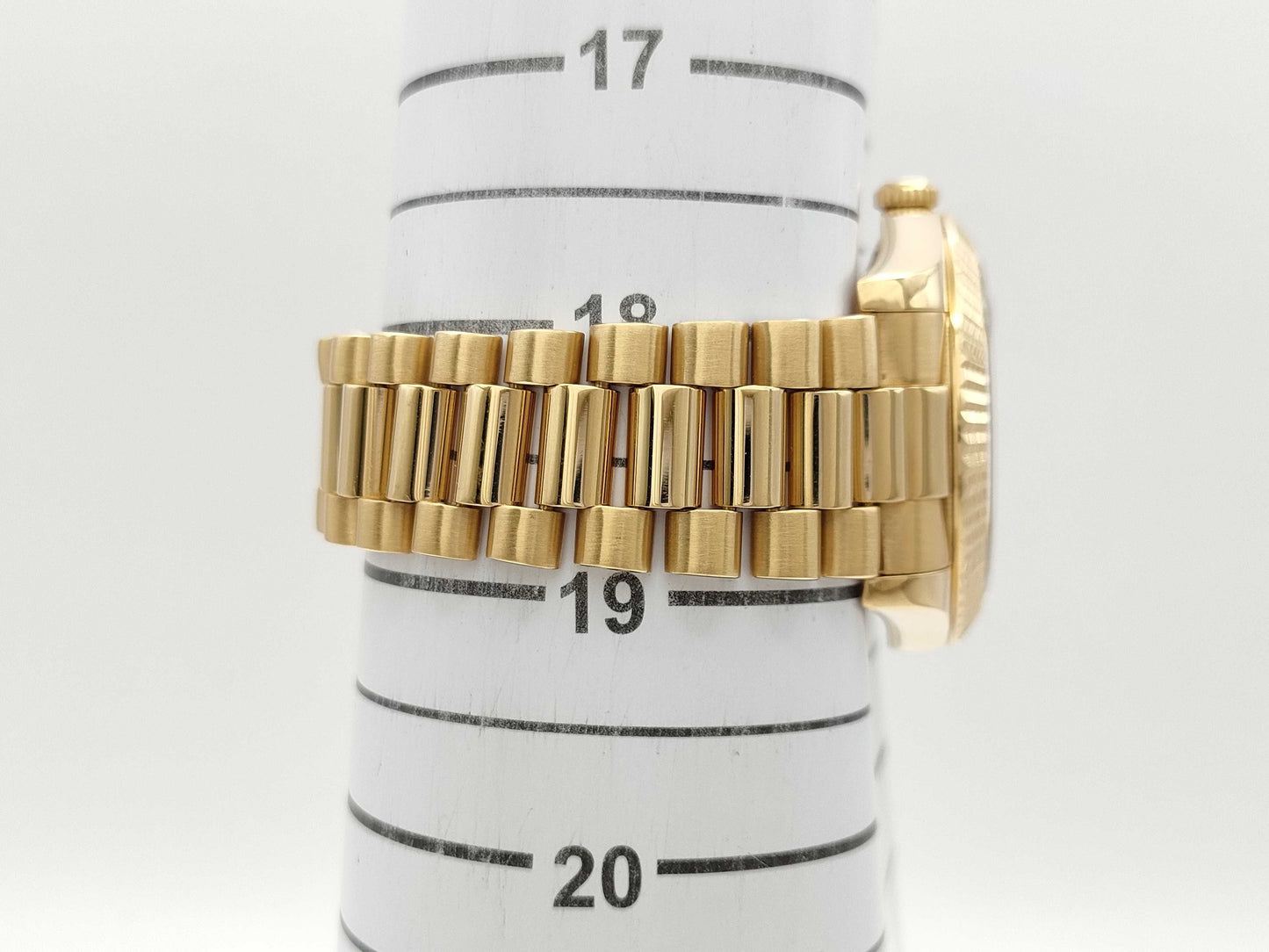ROLEX Day-Date 218238BG 0P4854D4 2P Ruby Champagne Dial Men's Watch