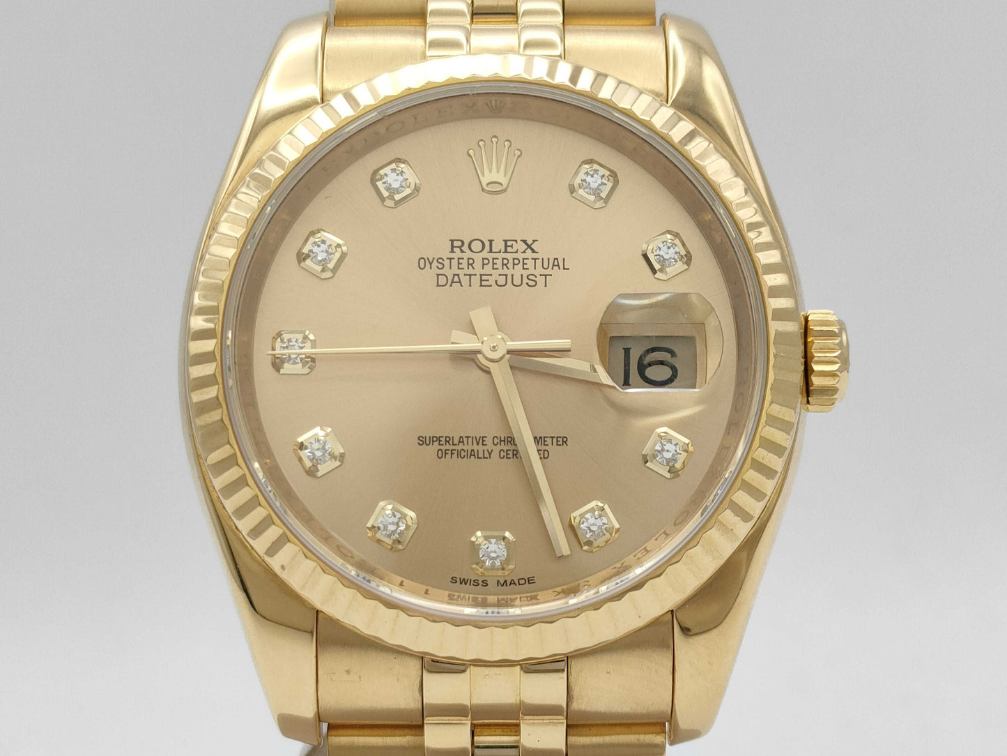 ROLEX Datejust 116238G 3KX66311 Champagne Dial Men's Watch