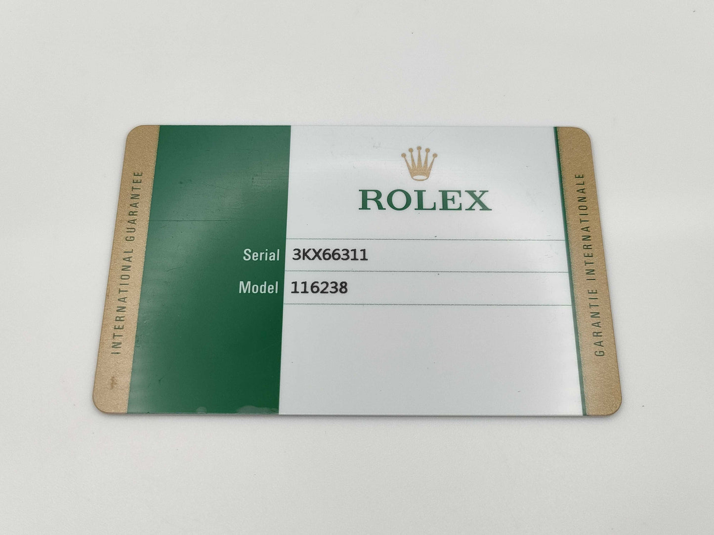 ROLEX Datejust 116238G 3KX66311 Champagne Dial Men's Watch