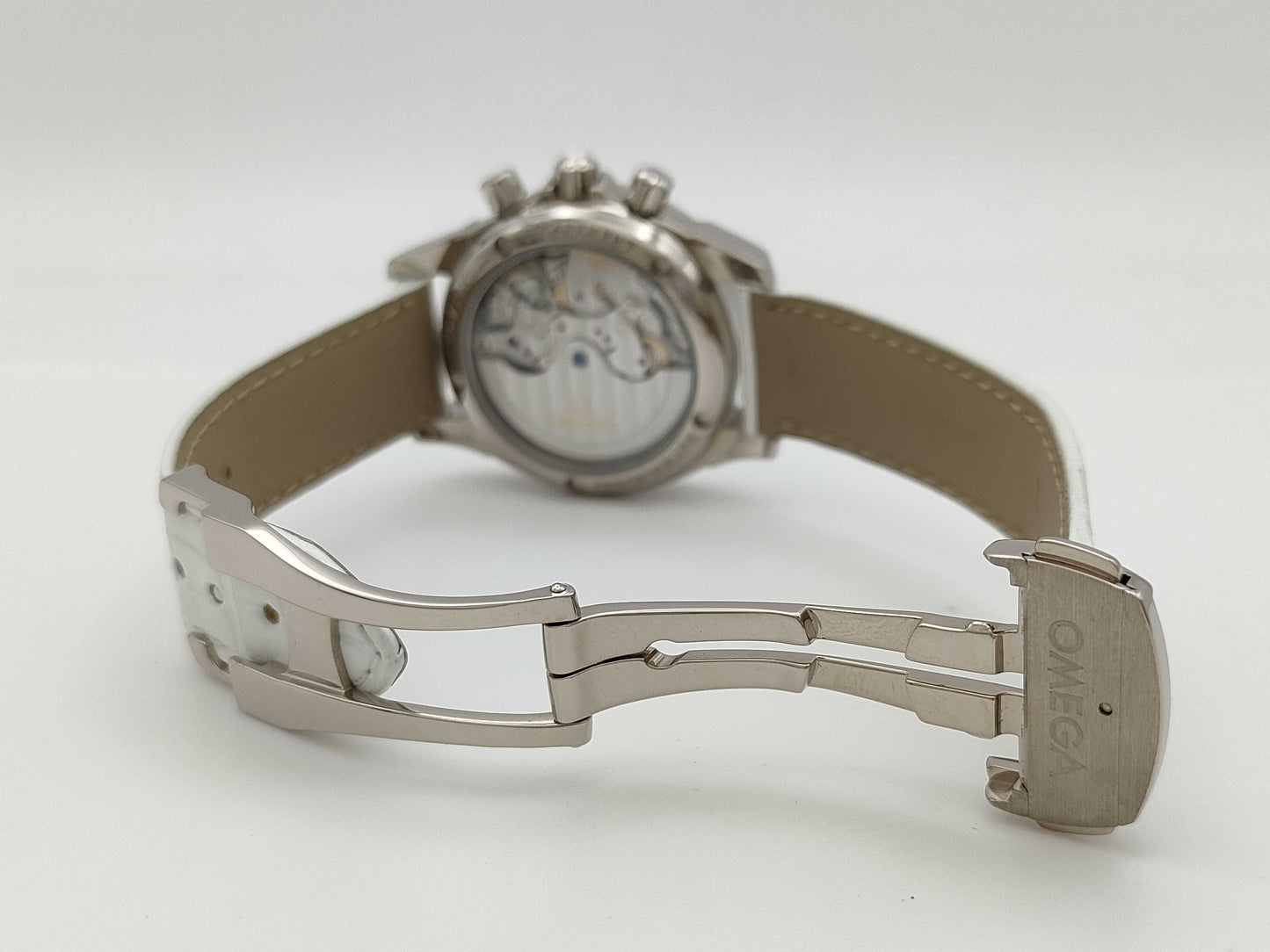 OMEGA De Ville 4679.72.36 78308810 Automatic Shell Dial 18K White Gold Men's Watch