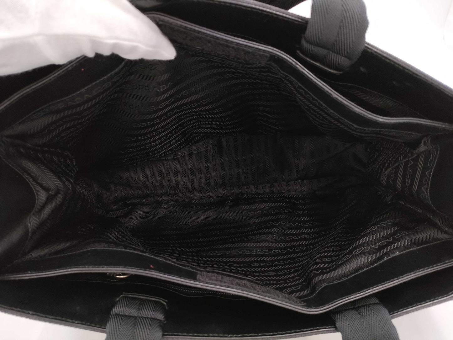 PRADA Gray Tote Bag