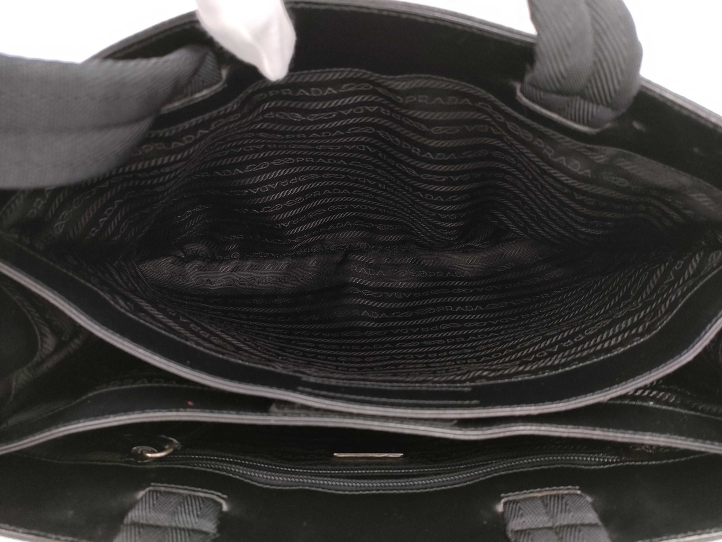 PRADA Gray Tote Bag