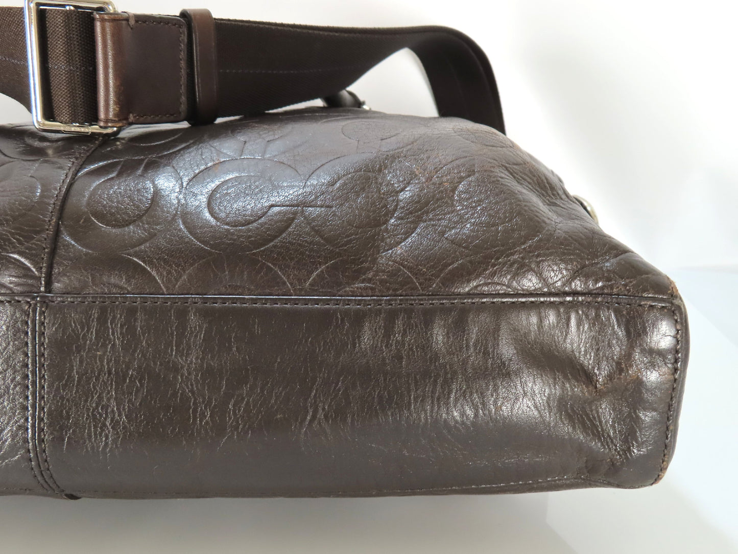 COACH leather tote handbag