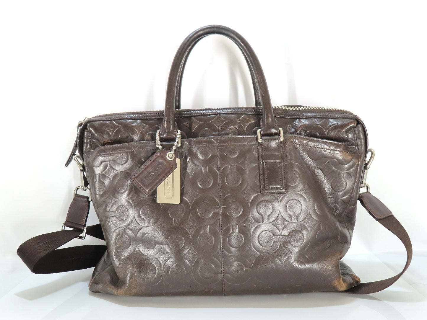 COACH leather tote handbag