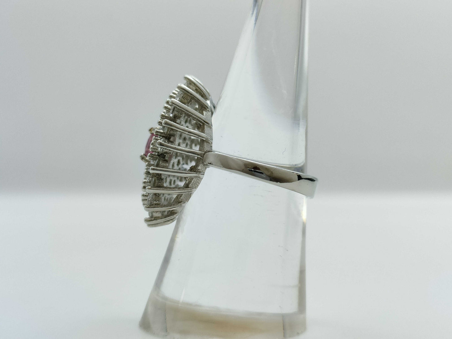 R0.62ct Clear Stone SV925 5.4g Ring