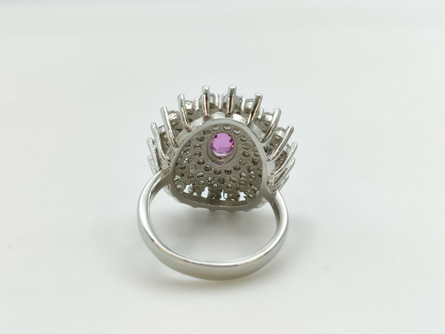R0.62ct Clear Stone SV925 5.4g Ring