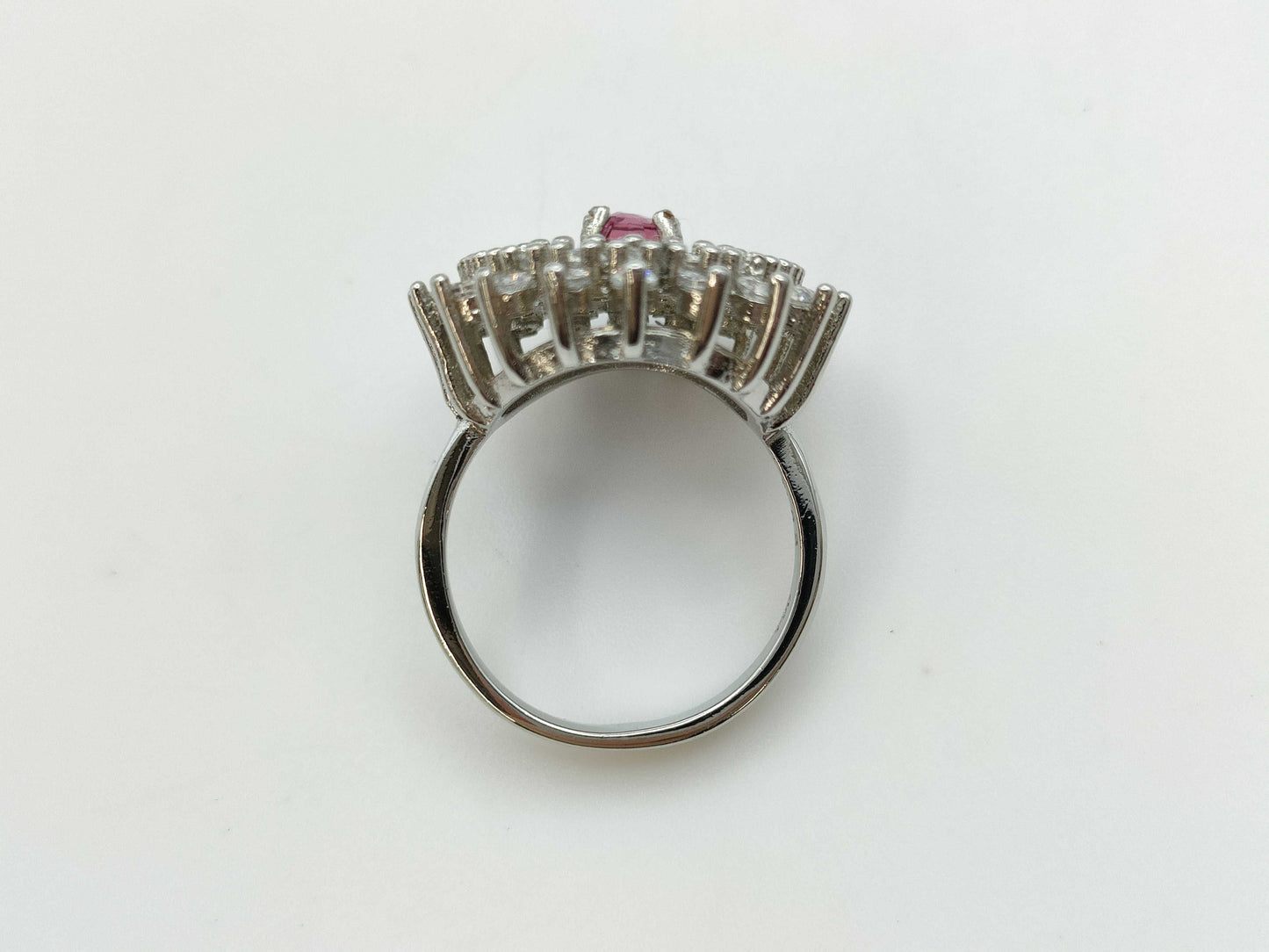 R0.62ct Clear Stone SV925 5.4g Ring