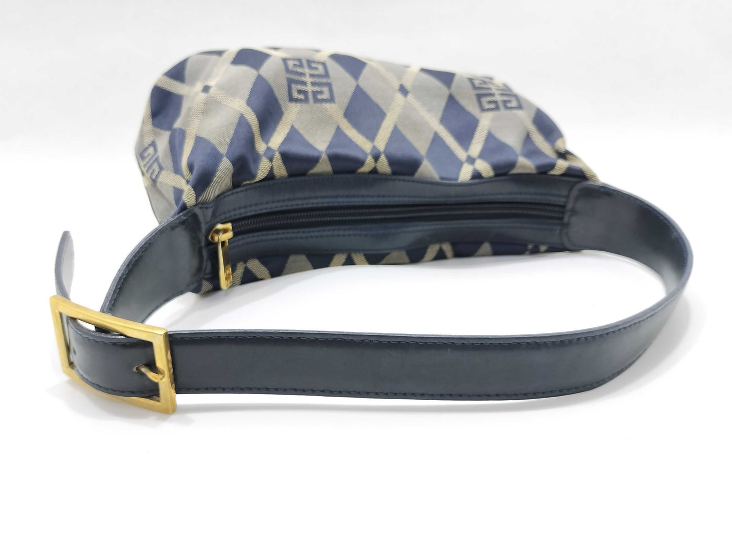 GIVENCHY GIVENCHY logo leather handbag with gold hardware