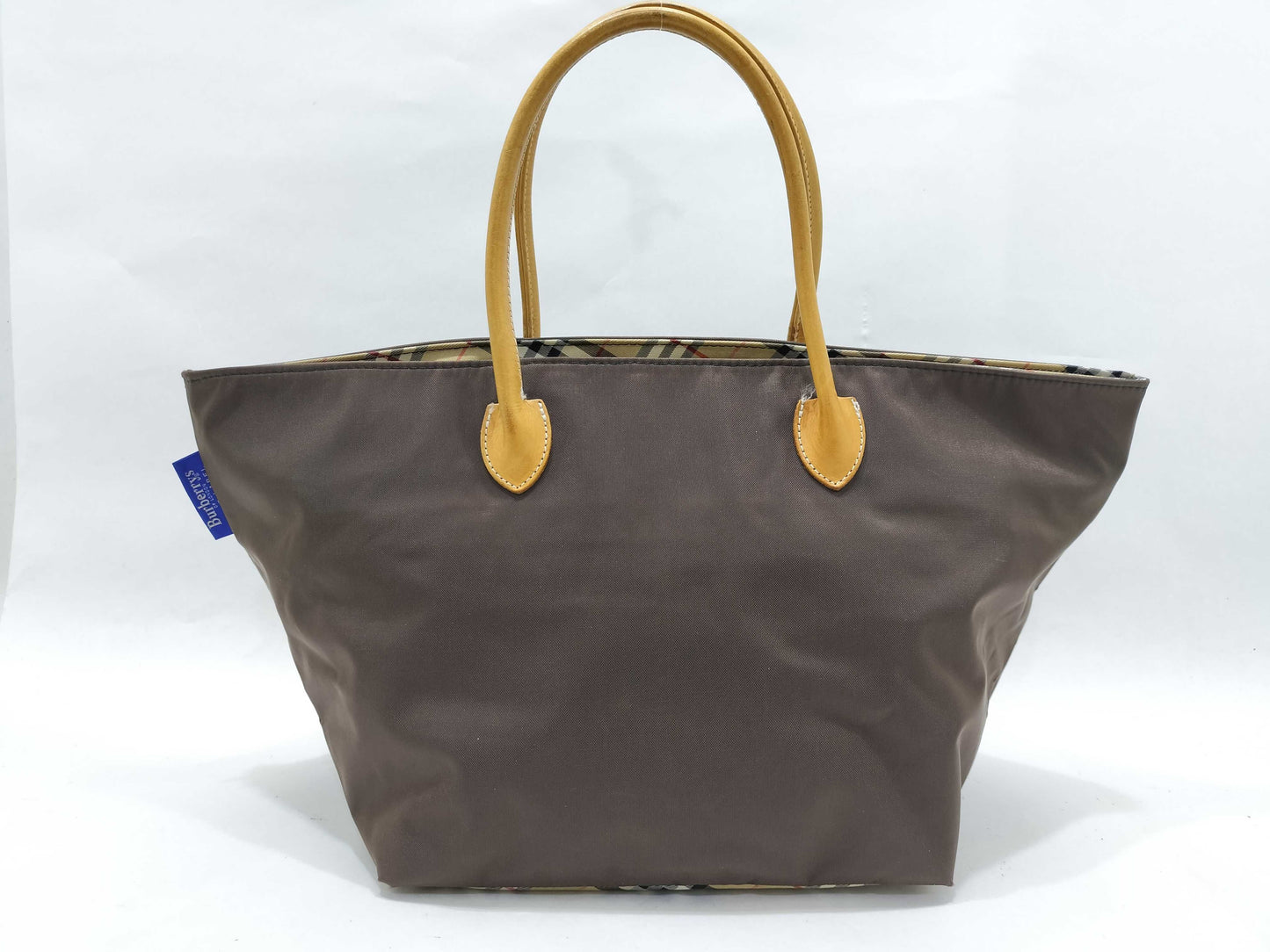 Burberrys Nova Check Nylon Handbag
