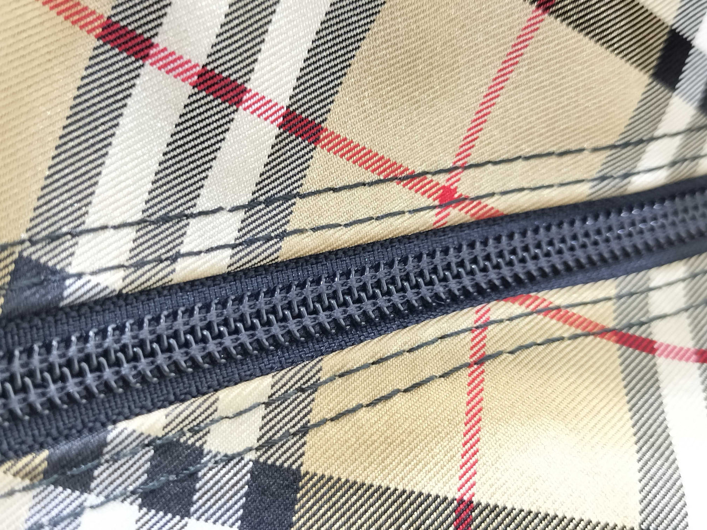 Burberrys Nova Check Nylon Handbag