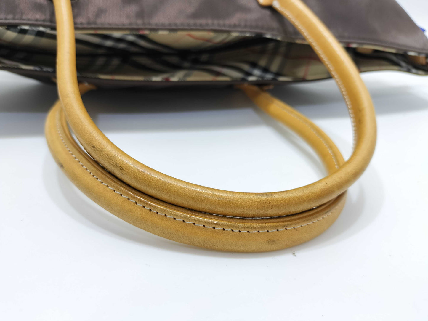 Burberrys Nova Check Nylon Handbag