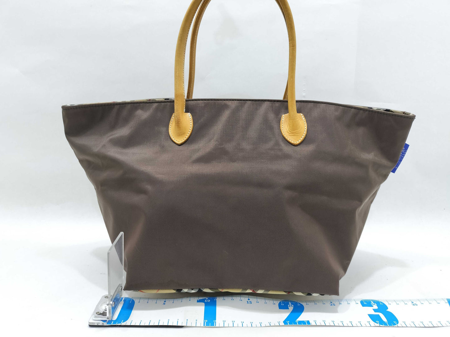 Burberrys Nova Check Nylon Handbag