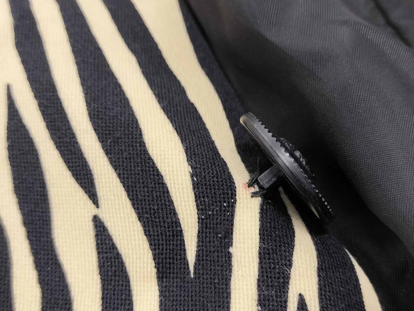 GIANNI VERSACE 1996 Zebra Print Tailored Jacket, Size 46