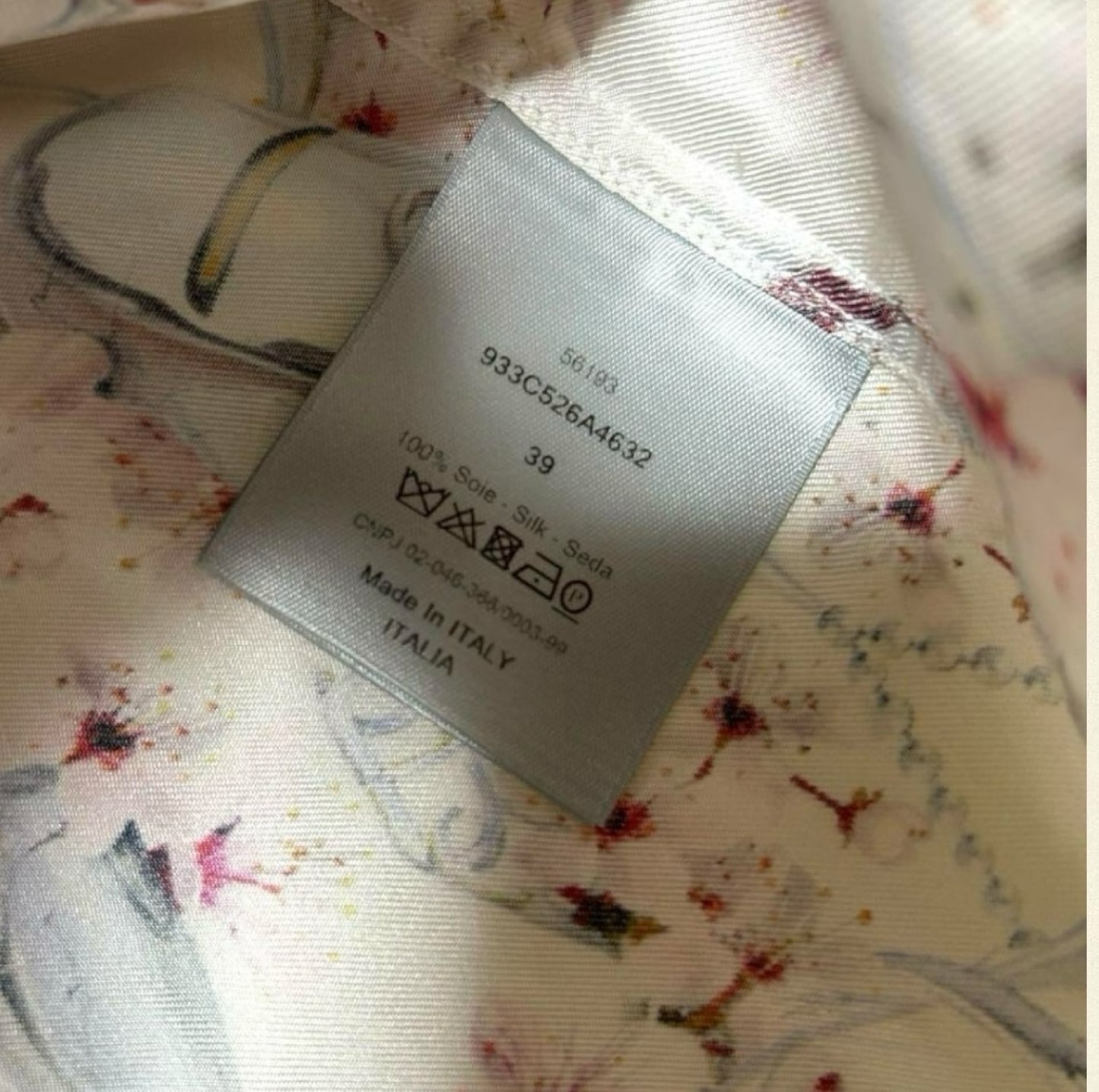 Dior Dior Sorayama Sexy Robot Silk Shirt, All-Over Print, Size 39, Long Sleeve Shirt