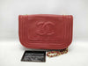 CHANEL Chanel Lambskin Chain Shoulder Bag, Red, with Seal, 665398, Shoulder Bag
